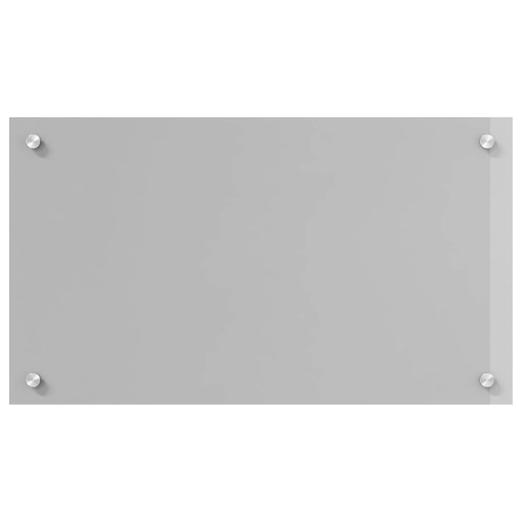 Paraschizzi per cucina 70 x 40 cm elegante e moderno isolamento termico protezione murale in vetro temperato grigio chiaro 02_0058438