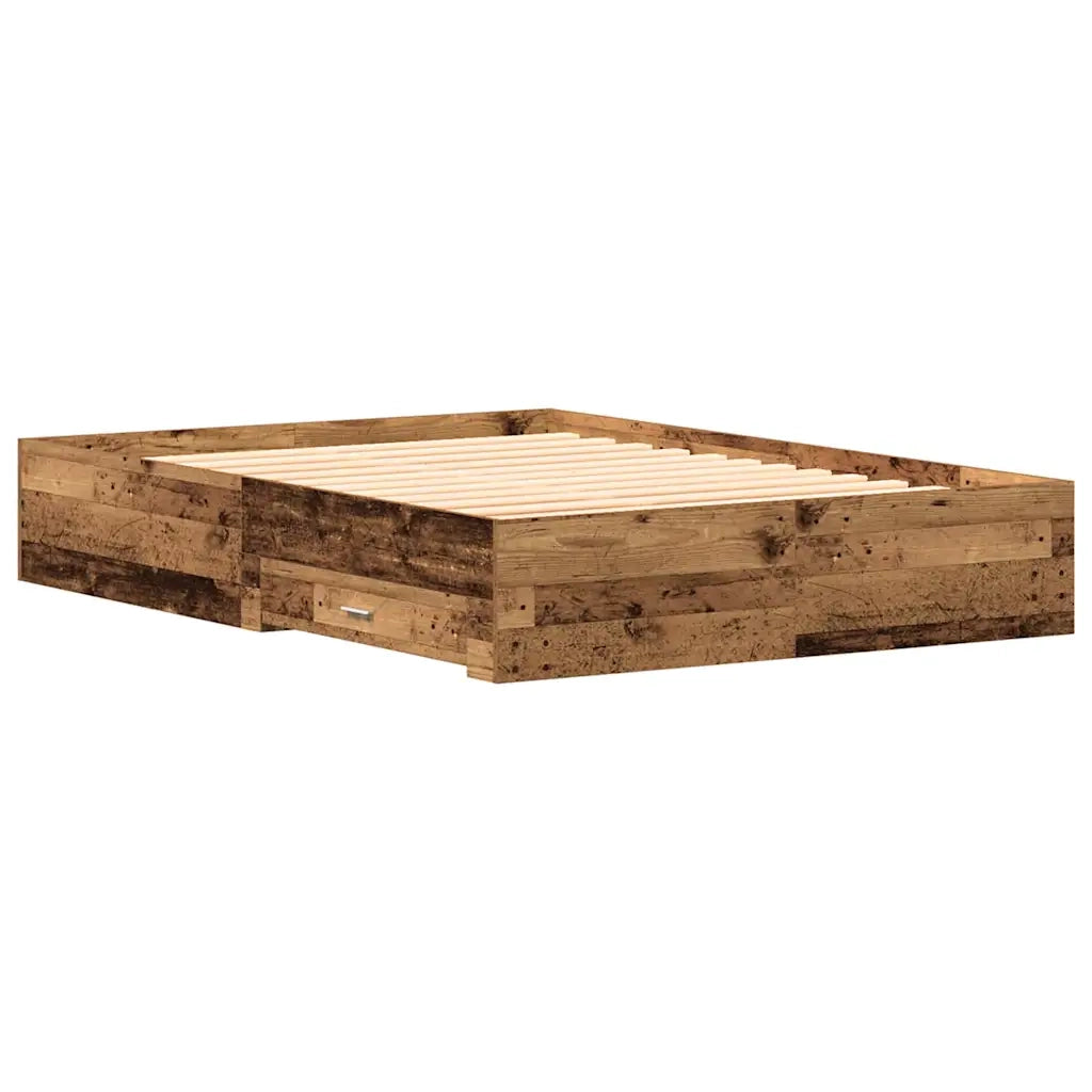 Struttura del letto con cassetto Legno vecchio 140 x 190 cm 3333972
