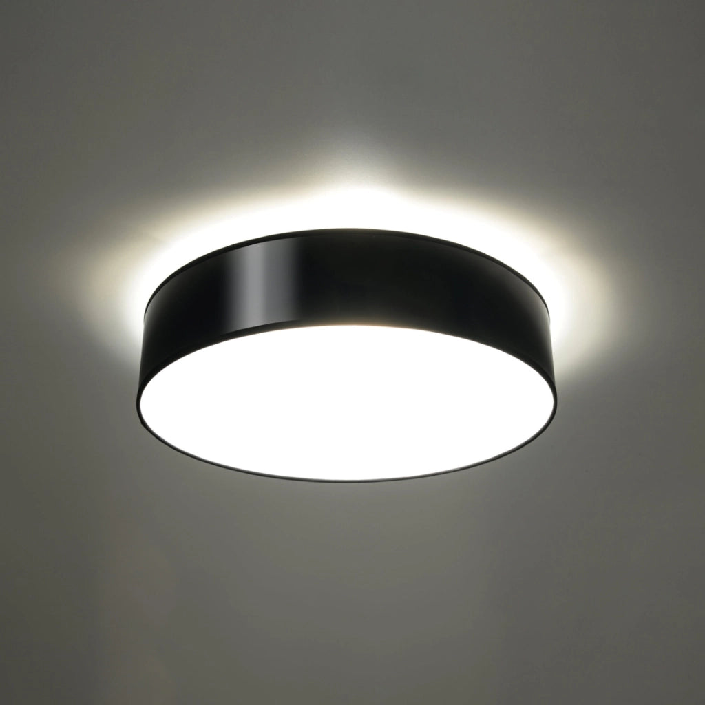 Plafoniera Piazza 45 cm nera 3xE27 IP20 Pure Lume design