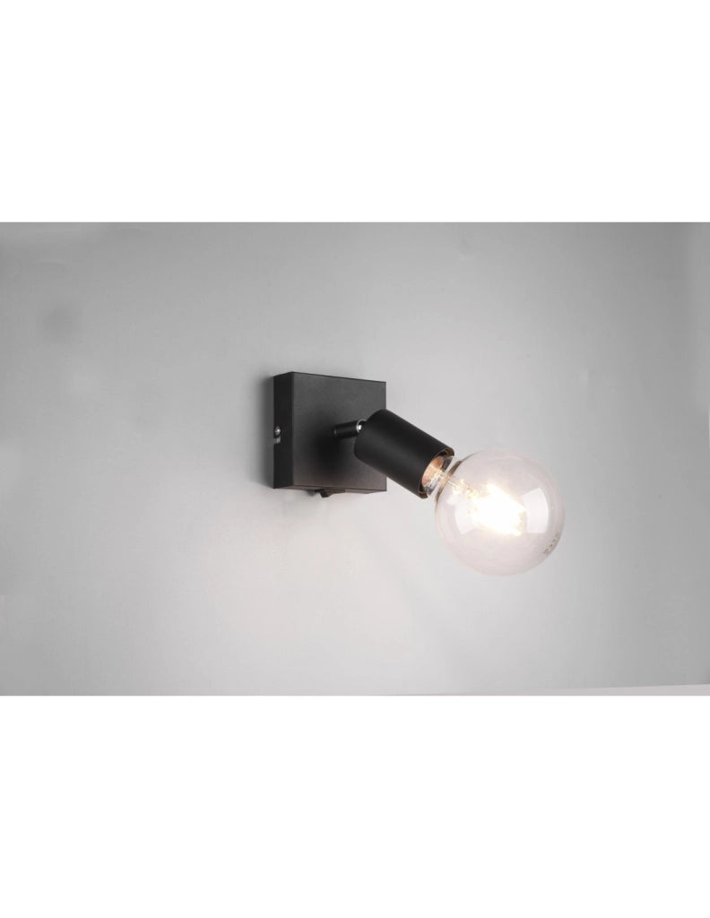 Faretto Spot Vannes Nero 1xE27 Trio Lighting