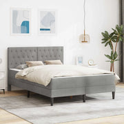 Struttura letto con materasso Grigio chiaro 140 x 200 cm