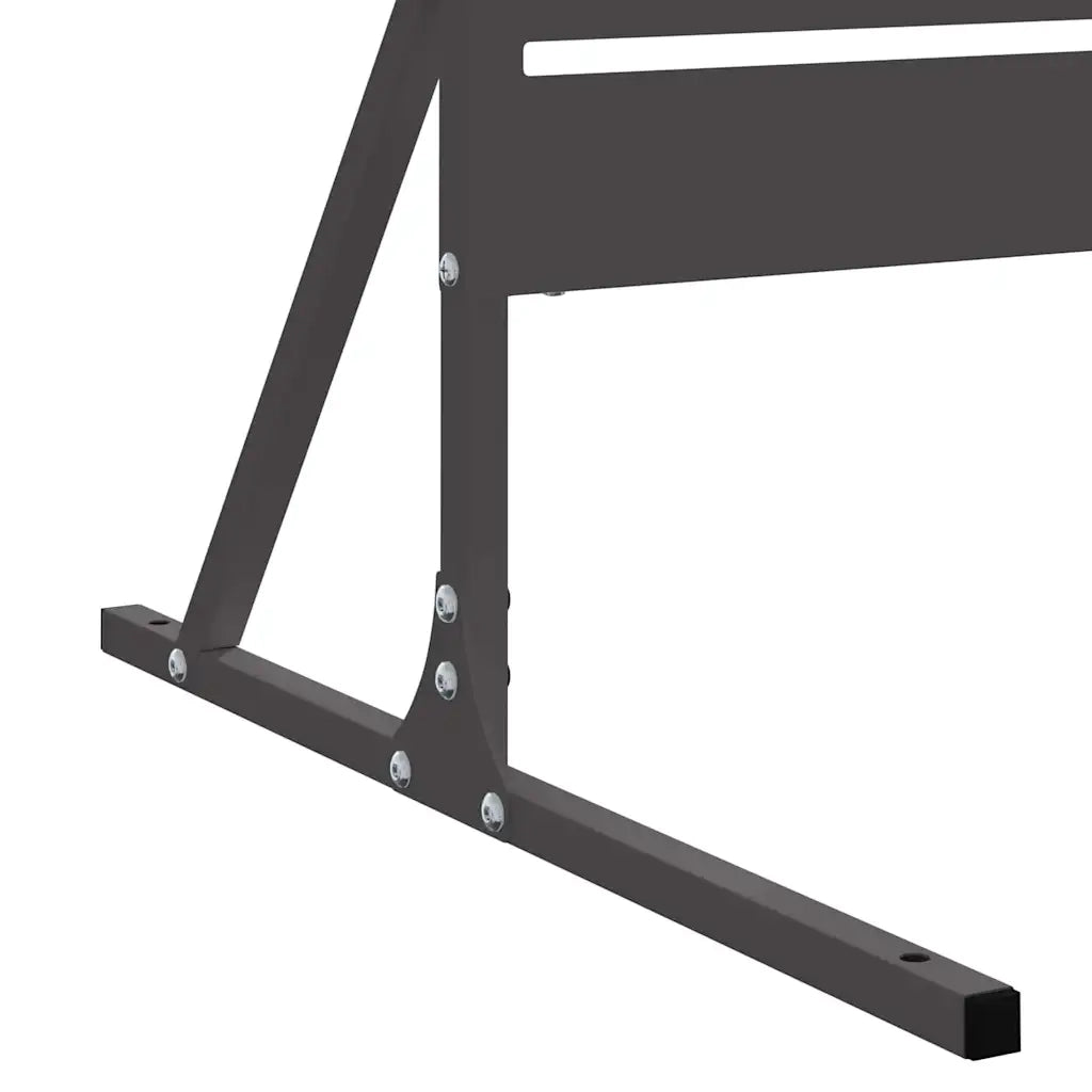 Schermo per Privacy Nero 100 x 50 x 180 cm Acciaio 868563