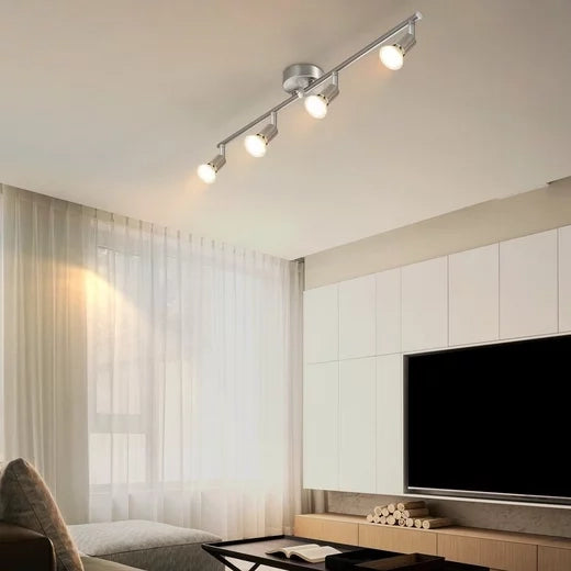 ZMH Faretto da soffitto 4 fiamme GU10 moderni orientabili per soggiorno camera letto