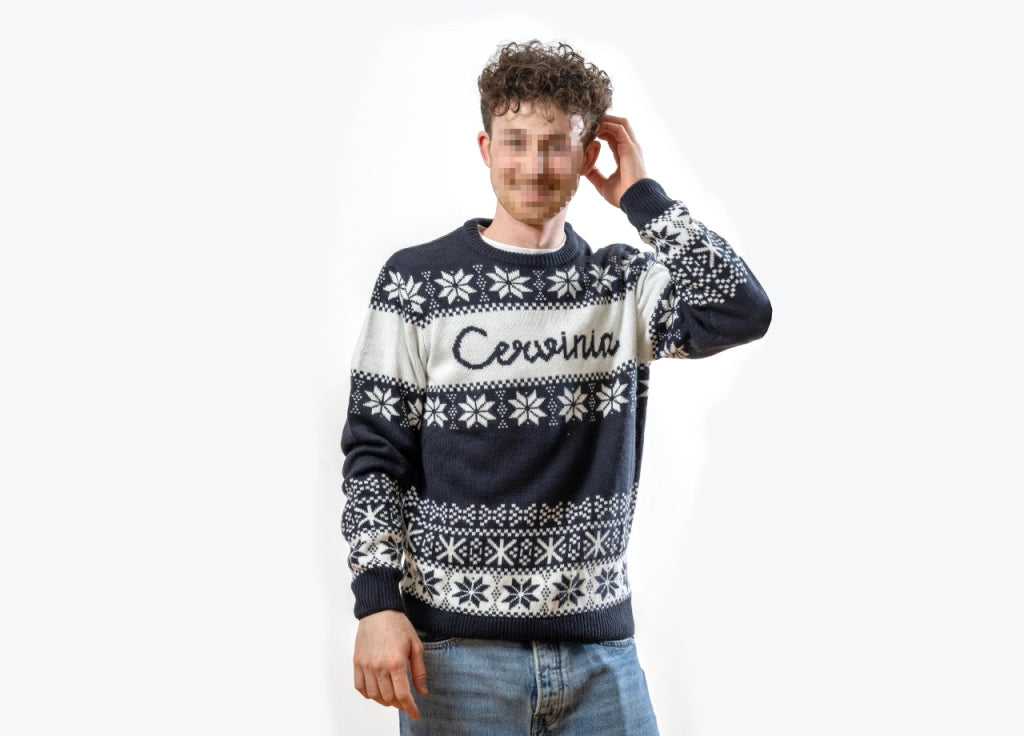 Maglione Natalizio Maglioncino Xmas Pullover Girocollo Winter Per Adulto - XL - Cervinia