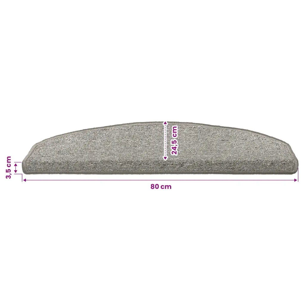 Tappetini per scale autoadesivi 15 pcs Grigio Chiaro