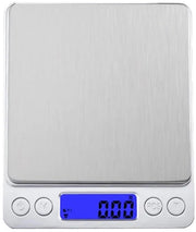 Ponderoso Digitale - Precisione di 0.01g - Superficie in Acciaio Inossidabile - Colore Argentato Metallizzato
