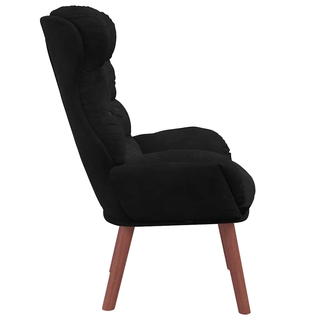 Divano Sedia-Poltrona-Poltroncina Nero 69 x 74 x 93 cm Velluto 943211