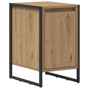 Comodino | Armadio da Notte | Mobiletto da notte Rovere Artigianale 39,5 x 30 x 50 cm Legno multistrato