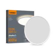 Plafoniera LED tonda Ø50 bianca CCT 44W IP54 Videx