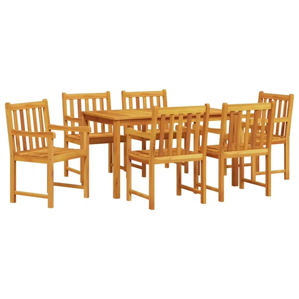 Set da Pranzo per Giardino 7 pcs Marrone