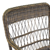 Poltrona da Giardino 78x63xh92 cm in Alluminio e Polyrattan  Baltimora Grigio
