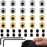 20 Stck Pin-ruggen Vervanging, Pin Houders pin Sloten, Vergrendelende Sluiting pin-ruggen Vervanging, Pin-ruggen Sluiting, con 2 pezzi Chiave, per Fucile di Uniforme Cappello Cinturone, Argento, 9 x 6 mm