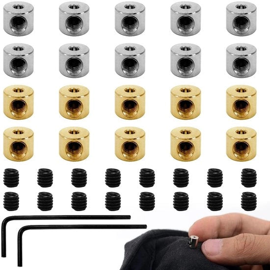 20 Stck Pin-ruggen Vervanging, Pin Houders pin Sloten, Vergrendelende Sluiting pin-ruggen Vervanging, Pin-ruggen Sluiting, con 2 pezzi Chiave, per Fucile di Uniforme Cappello Cinturone, Argento, 9 x 6 mm