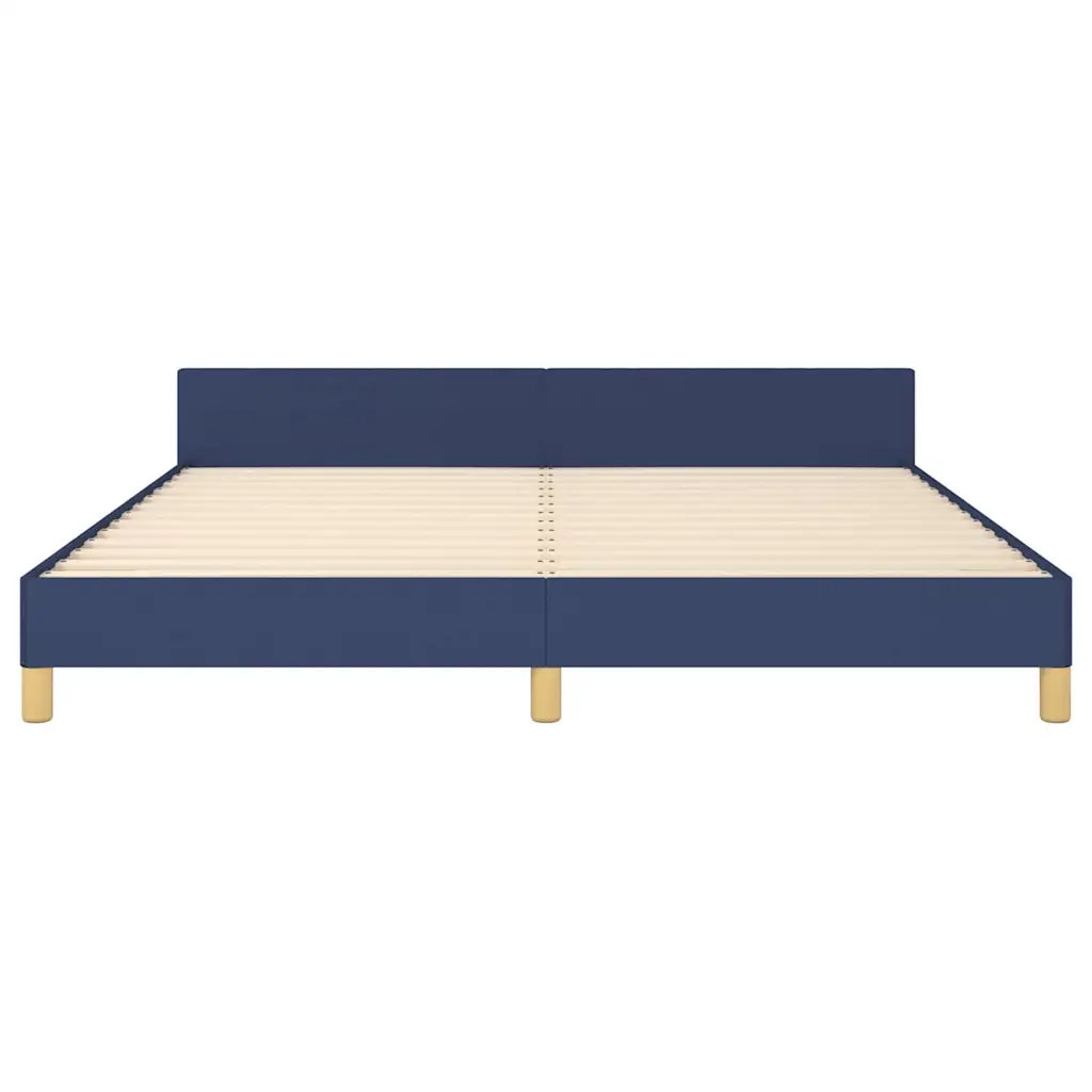 Giroletto con Testiera Blu 160x200 cm in Tessuto cod mxl 60289