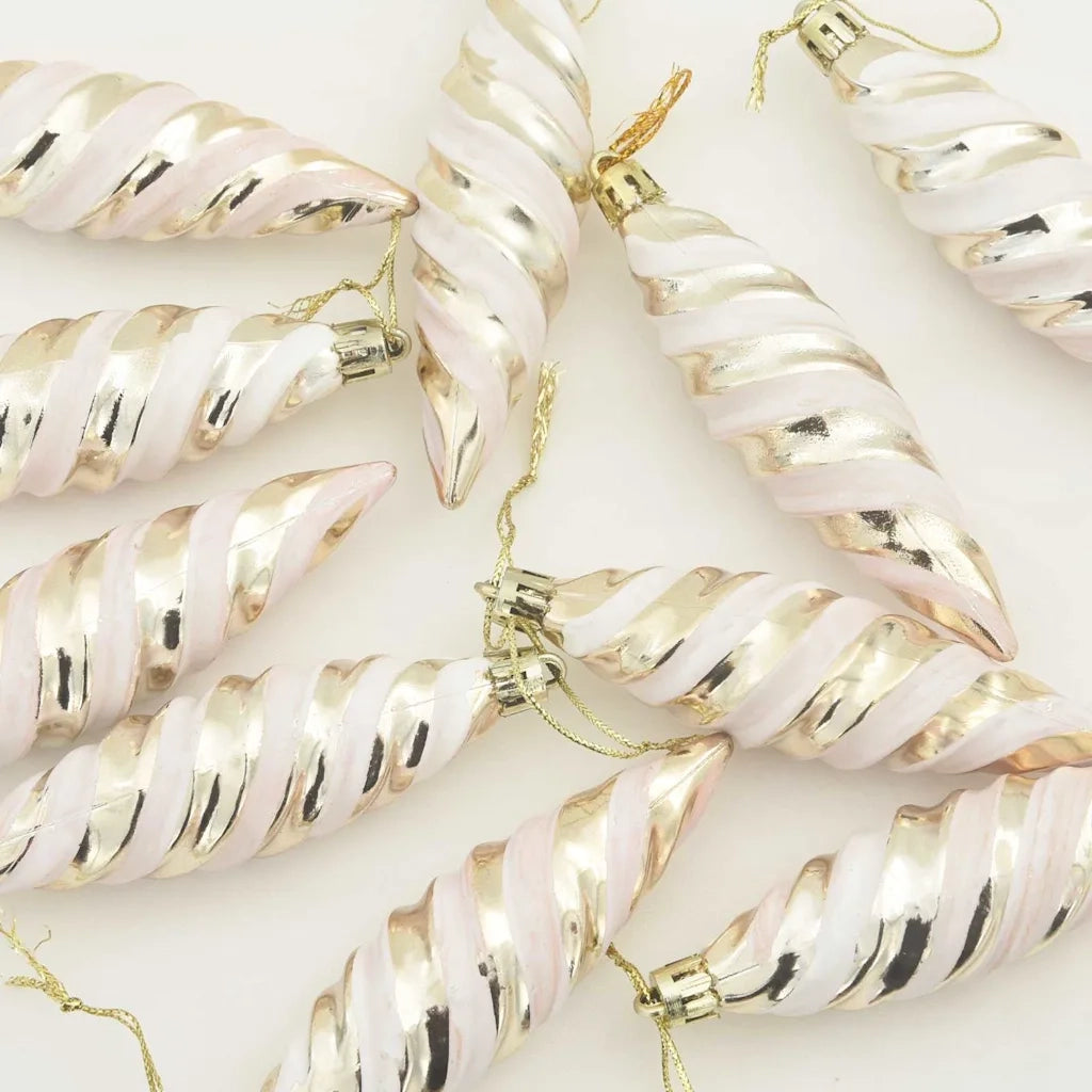 Palla a spirale di Natale 40 pcs Champagne Plastica 42018899
