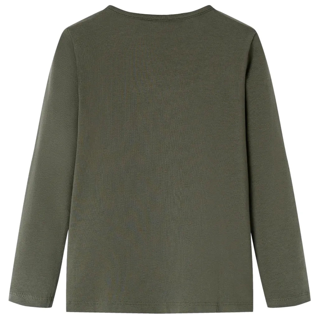 Maglietta per Bambini a Maniche Lunghe Cachi 104cod mxl 84106