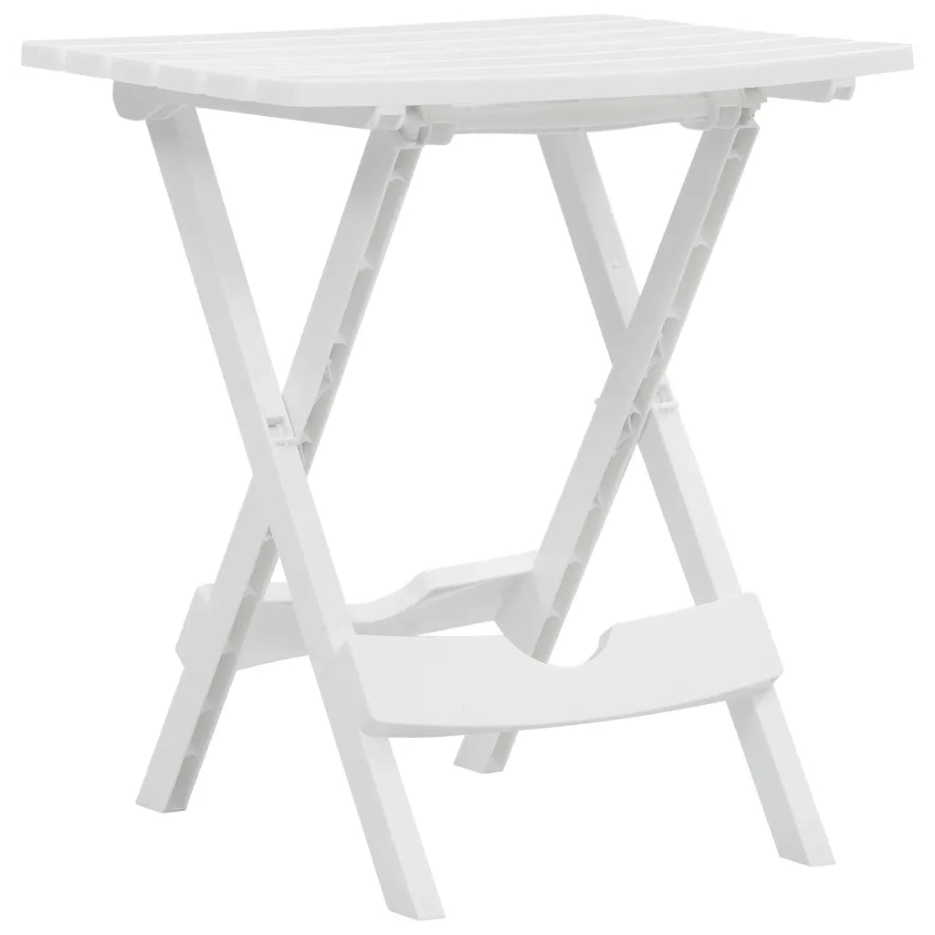 Tavolo da Giardino Pieghevole 45,5x38,5x50cm Bianco  cod mxl 34434