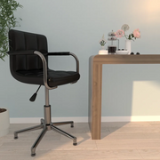Sedia da Ufficio Girevole Nera in Similpelle cod mxl 55006