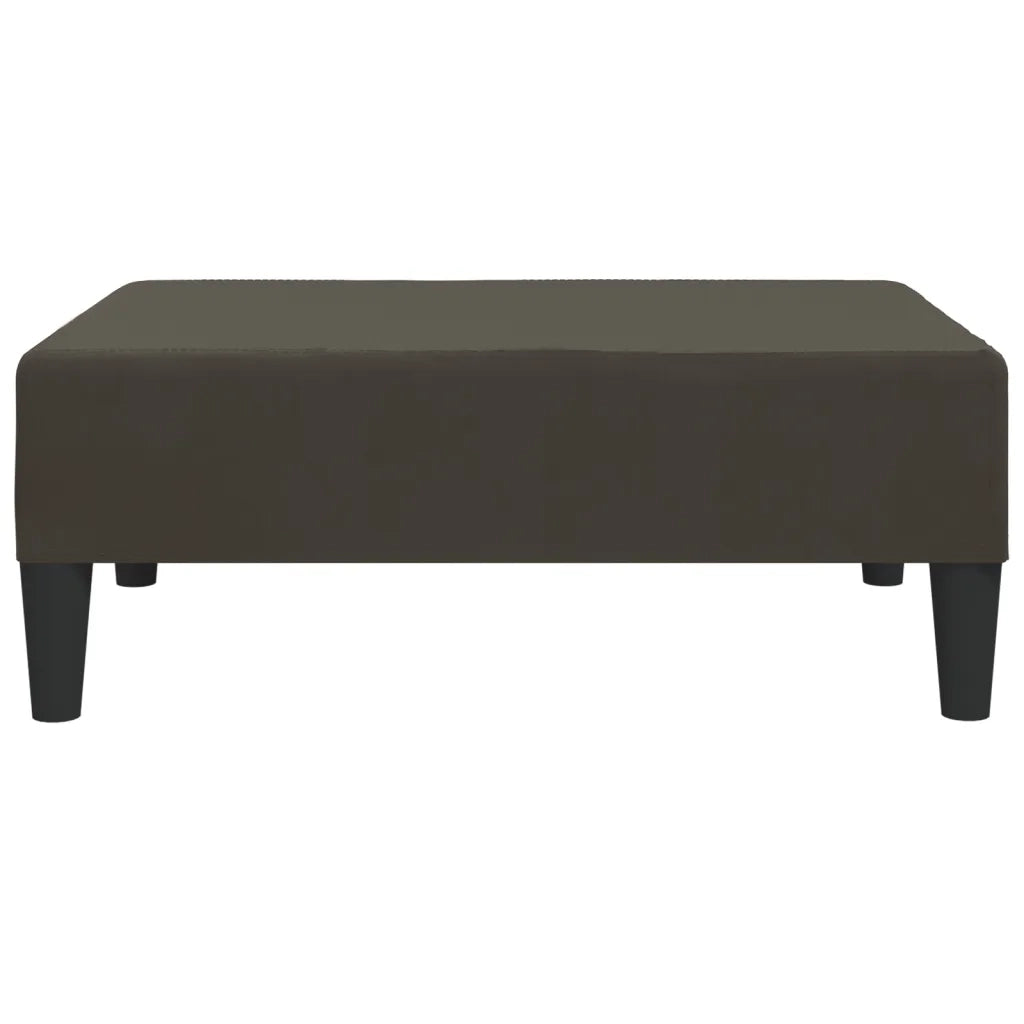 Poggiapiedi Grigio Scuro 78x56x32 cm in Velluto cod mxl 68102