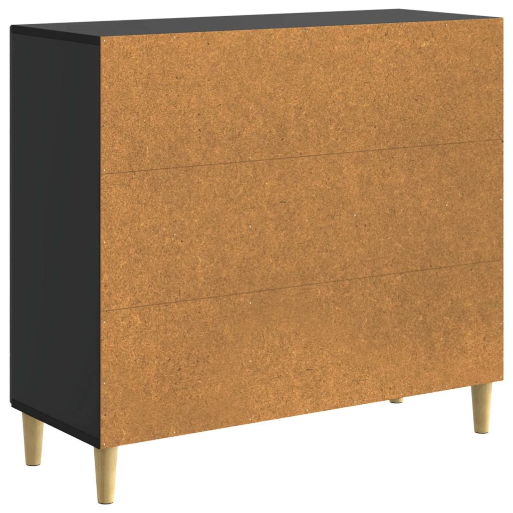 Credenza Nero 89 x 34,5 x 80 cm Legno ingegnerizzato 895106