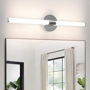 ZMH Lampada da Specchio LED a Parete 8W 60 cm 4000K Luce Neutra Moderna IP44 Cromata per Armadio da Bagno Cantina Cucina