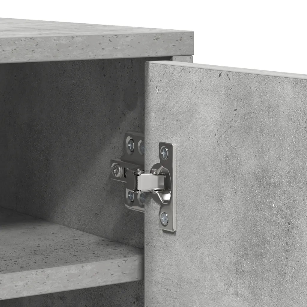 Scarpiera Grigio Cemento 60x35x92 cm in Truciolato cod mxl 47882
