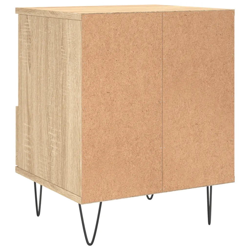 Comodino Rovere Sonoma 40x35x50 cm in Legno Multistrato 830626