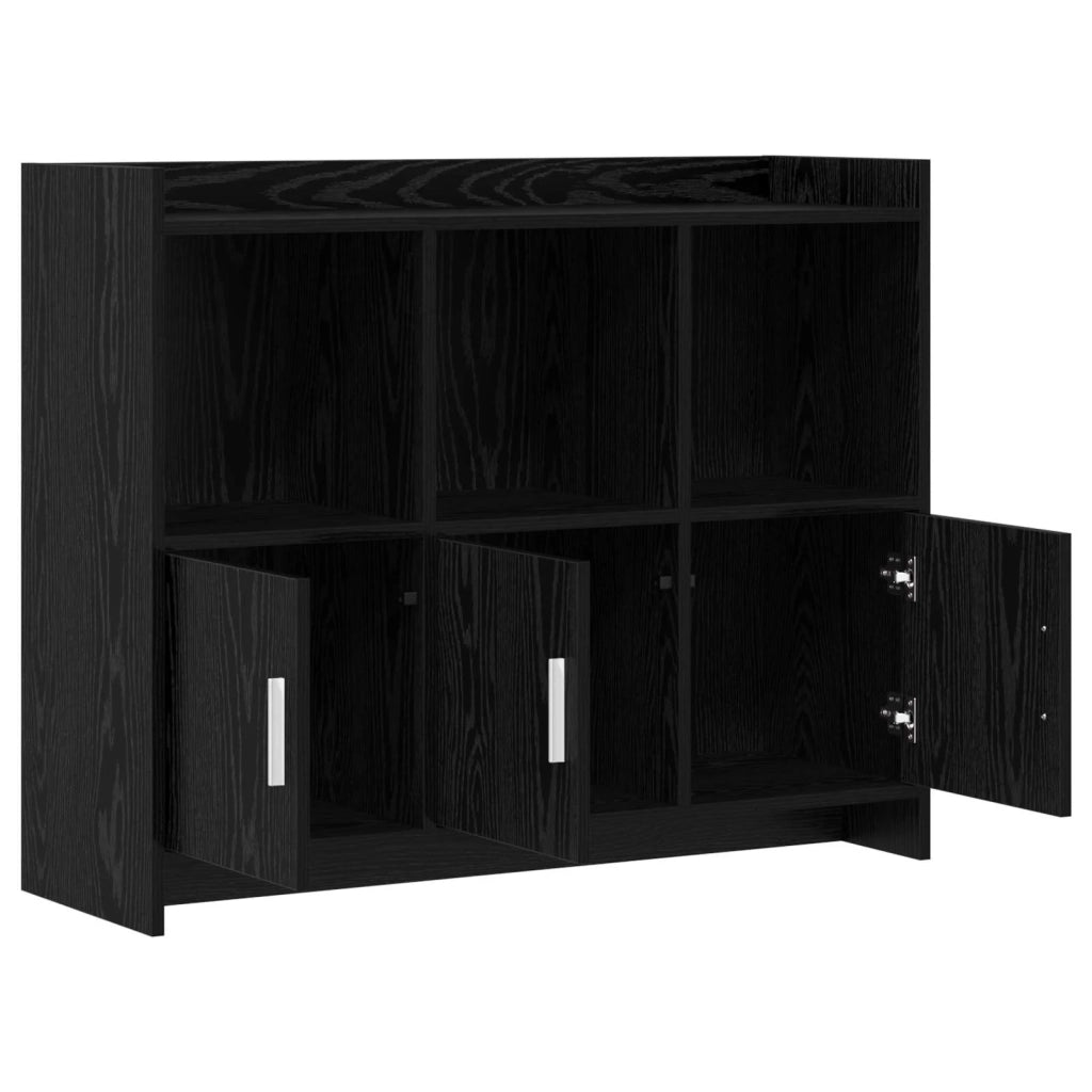 Credenza Rovere Nero 98,5 x 33 x 80 cm Legno ingegnerizzato 8011140