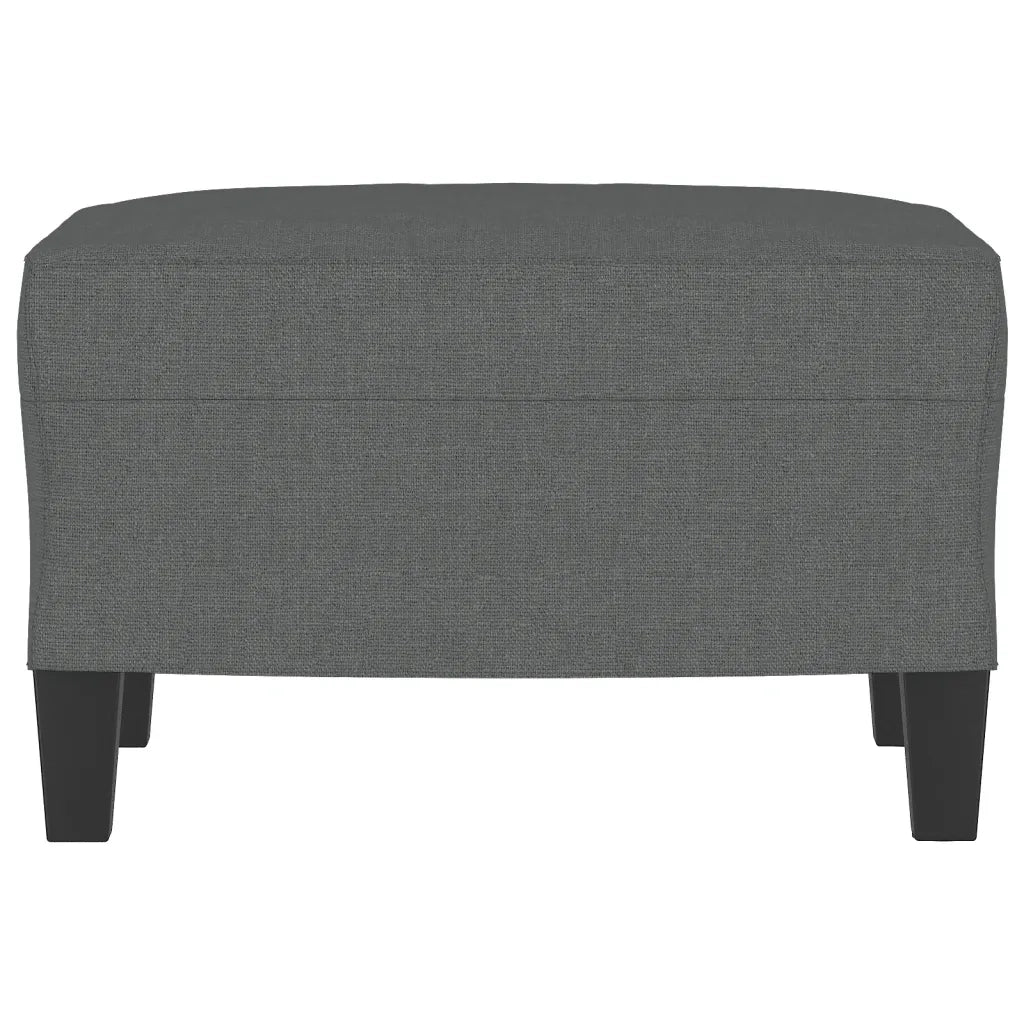 Poggiapiedi Grigio Scuro 60x50x41 cm in Tessuto
