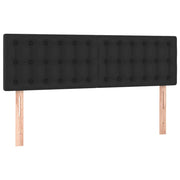 Testiera | Testata Nera 144x5x78/88 cm in Similpelle