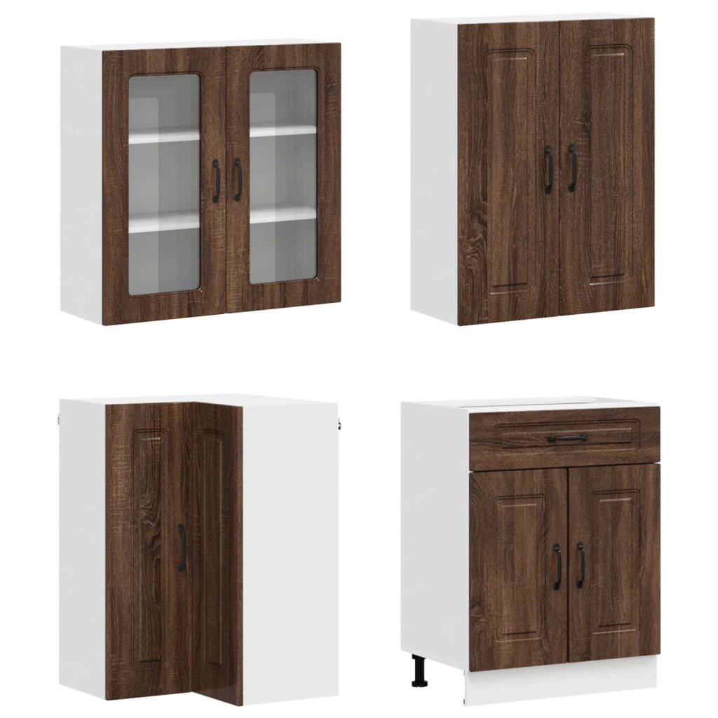 Unità Cucina KALMAR 8 pcs Rovere Marrone Legno ingegnerizzato 3438454