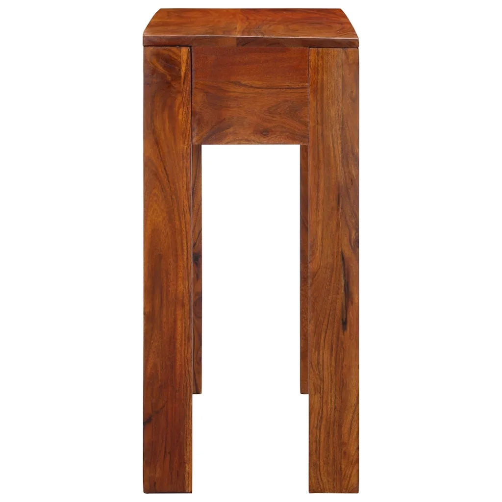 Tavolo Consolle 80x35x75 cm in Legno Massello di Acacia