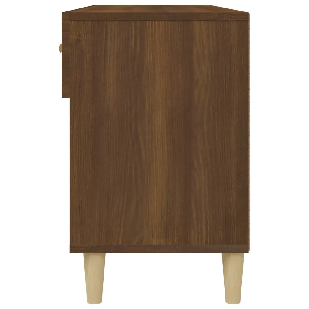 Scarpiera Rovere Marrone 102x35x55 cm in Legno Multistrato 817569