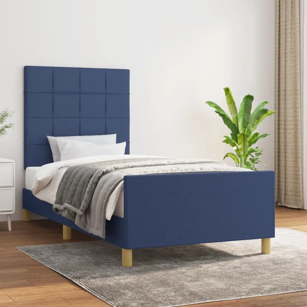 Giroletto senza Materasso Blu 100x200 cm in Tessuto 3125039
