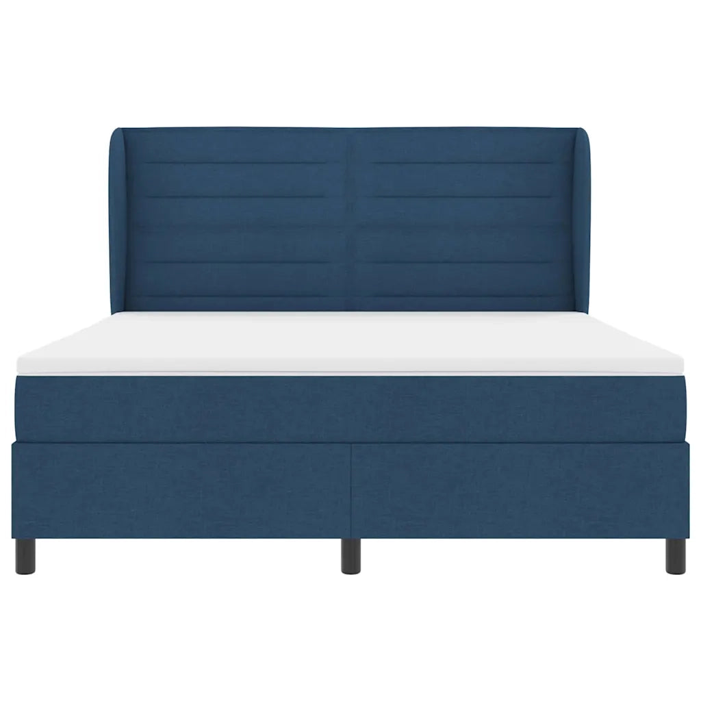 Letto a molle con materasso Blu 180 x 200 cm Tessuto 3340521