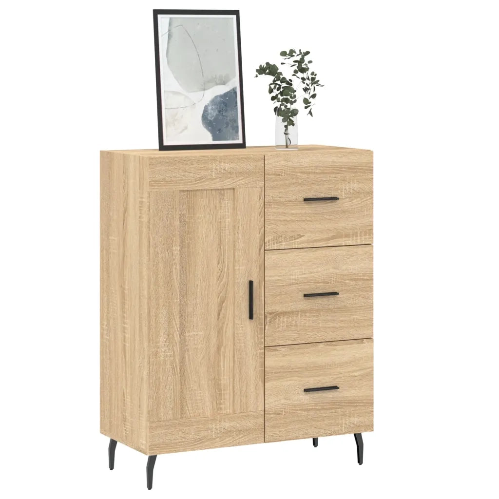 Credenza-Buffet-Armadio da cucina Rovere Sonoma 69,5x34x90 cm in Legno Multistrato 299793