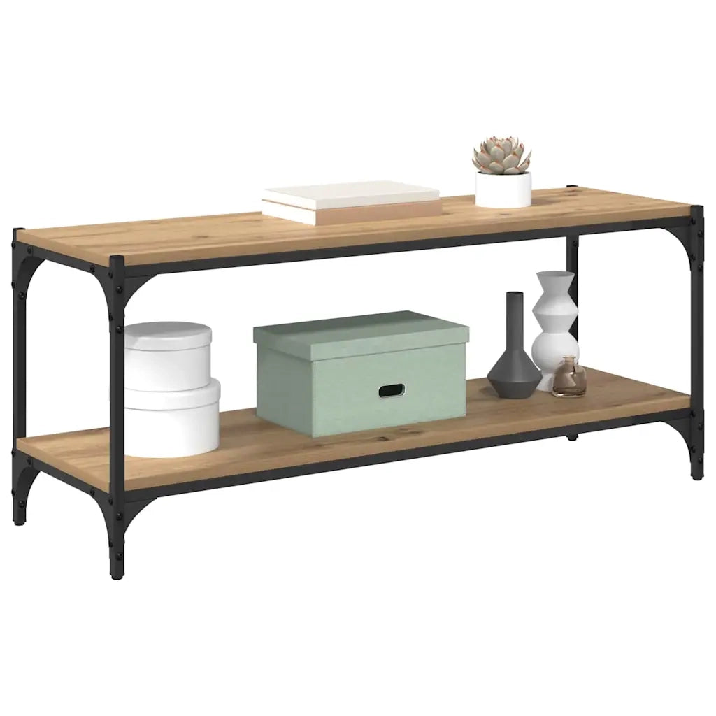 Mobile TV-Credenza per TV-Console TV Rovere artigianale 100x33x41cm