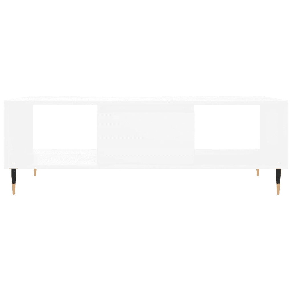 Tavolino da salotto | Tavolino da caff¨¨ | Tavolino da Soggiorno Bianco 104x60x35 cm in Legno Multistrato