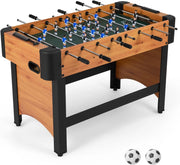 COSYWAY Calcio Balilla, Biliardino con 22 Giocatori, 2 Palline e Contatori, Tavolo da Calcio con 8 Aste per Adulti e Bambini, 119 x 108 x 79 cm