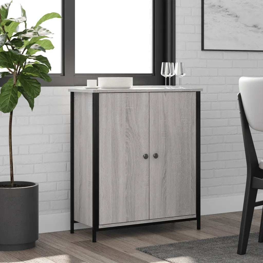 Credenza Grigio Sonoma 70x30x80 cm in Legno Multistratocod mxl 107328