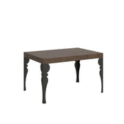Tavolo Allungabile 140-400x90x77 cm Paxon Noce Telaio Antracite