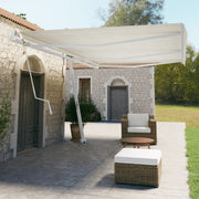 Set Pali per Tenda da Sole Bianco 600x245 cm Ferro 315092