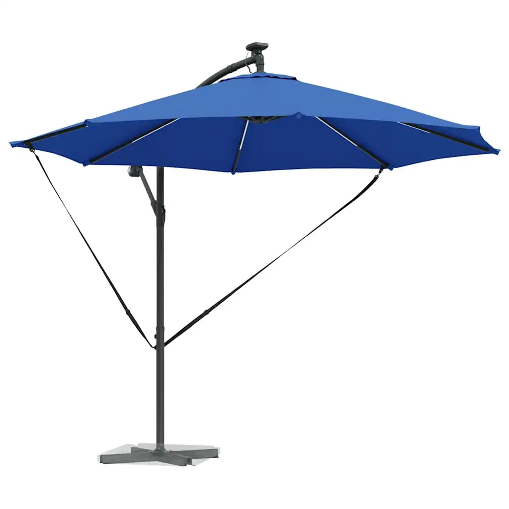 Ombrellone-Ombrello da giardino Azzurro 294 x 294 x 248 cm Poliestere e Alluminio