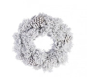 Corona Arves Innevata Diametro 40cm (6 Pezzi)