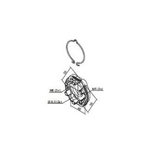 SUPPORTO COMPATTO IN ALLUMINIO CON MOLLA PER ERA M SH NICE 535.10099 AUTOMAZIONE