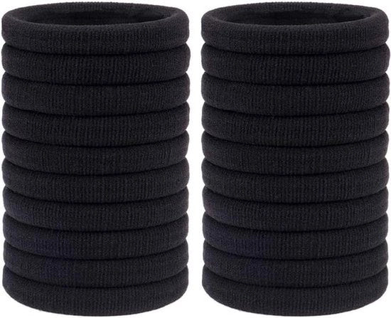 Accessori per lo stile dei capelli - Basi per capelli - Ties elastiche - Diverse colori - Accessori per capelli per capelli spessi - Per donne e bambini - Nero e Rosa - 50 pezzi.