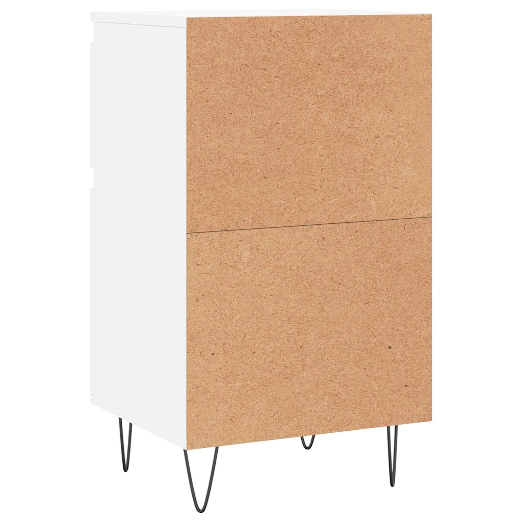 Credenze 2 pz Bianche 40x35x70 cm in Legno Multistrato 831149