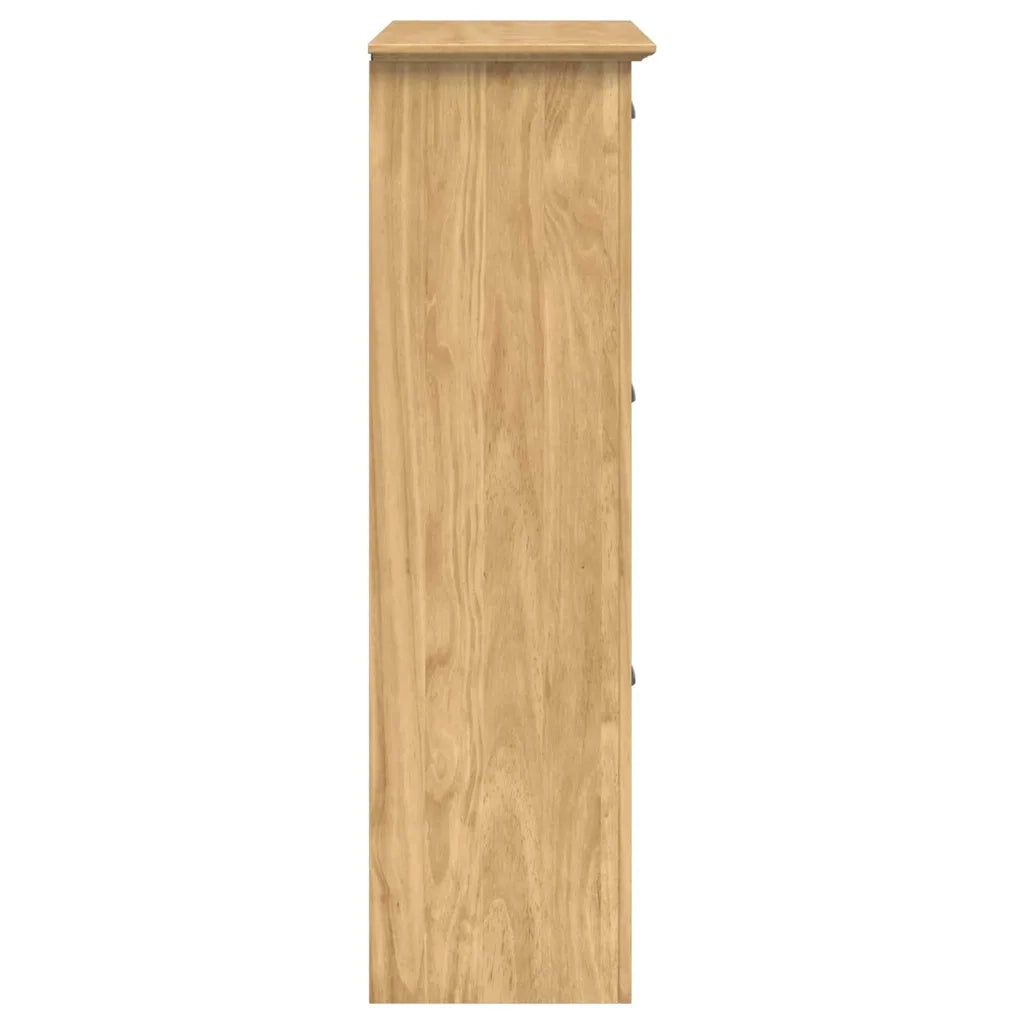 Scarpiera | Mobile per scarpe BODO Marrone miele 80 x 35 x 118 cm Legno multistrato