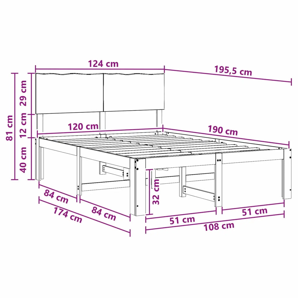 Letto matrimoniale con testiera ROSTOCK Marrone Scuro 903443