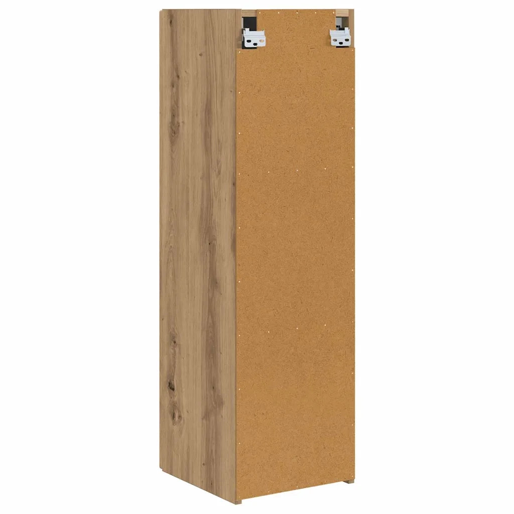 Mobile TV da parete-Mobile TV a Muro-Credenza TV Rovere Artigianale 30 x 31 x 100 cm